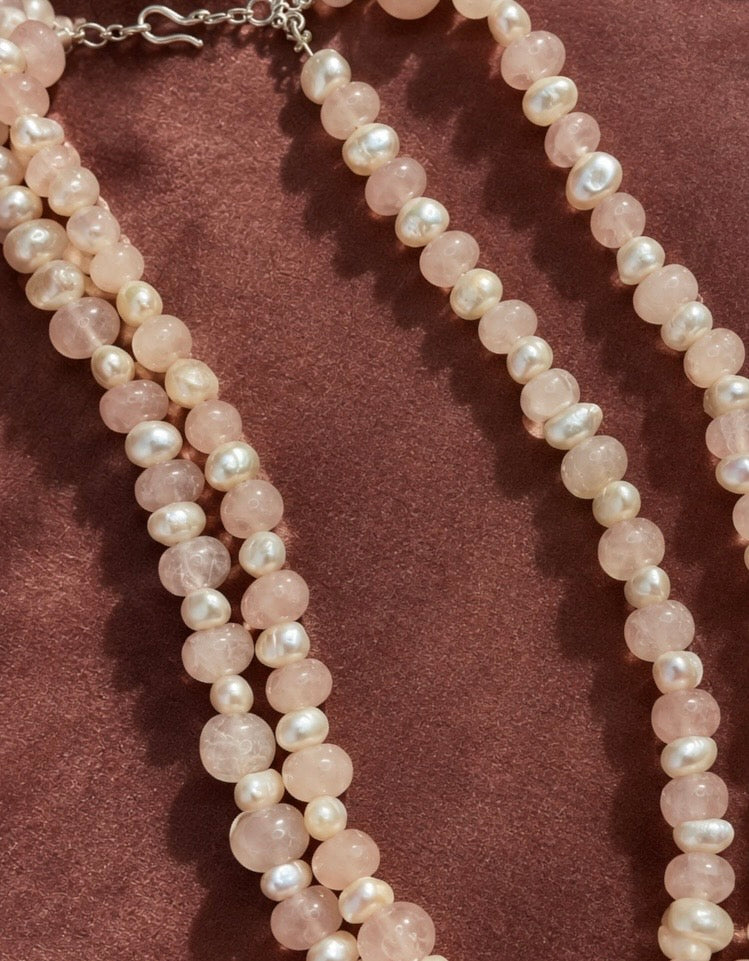 Pearl Rosette Necklace