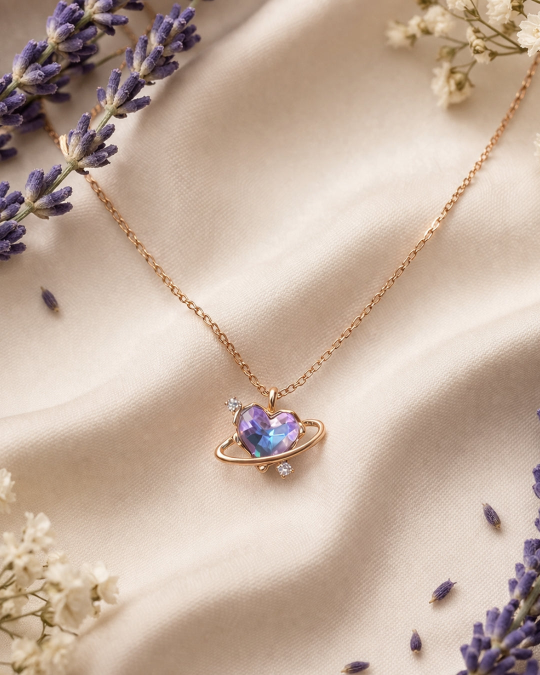 Saturn Love Necklace