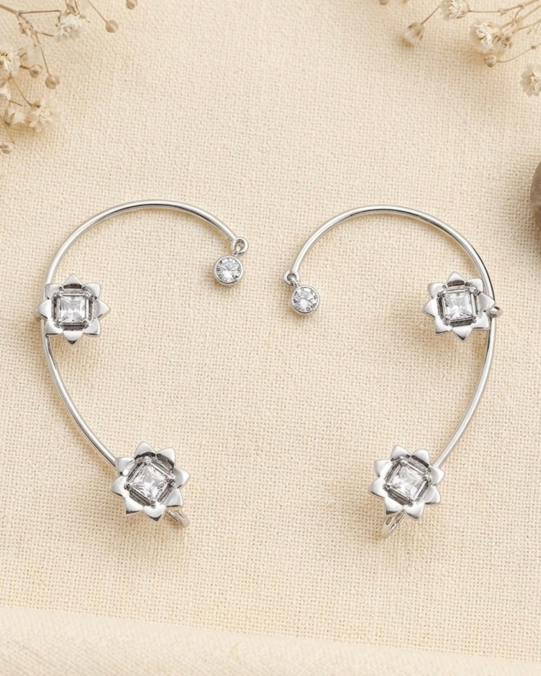 Lotus Star Ear Cuffs