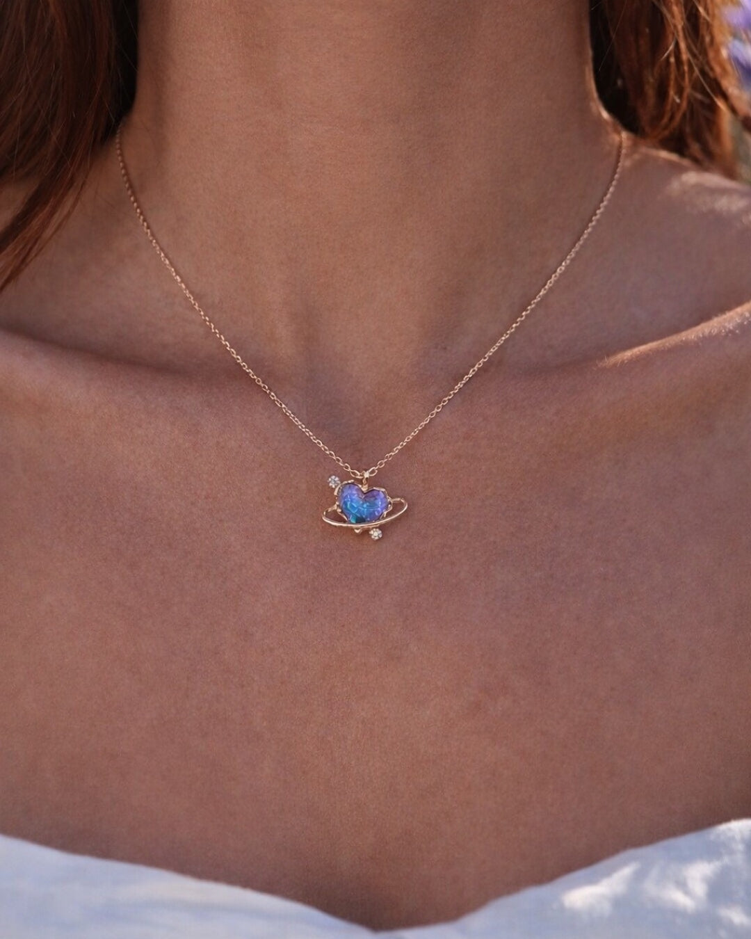 Saturn Love Necklace