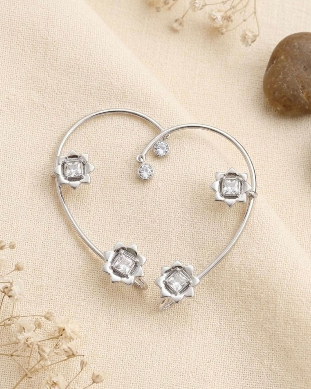 Lotus Star Ear Cuffs
