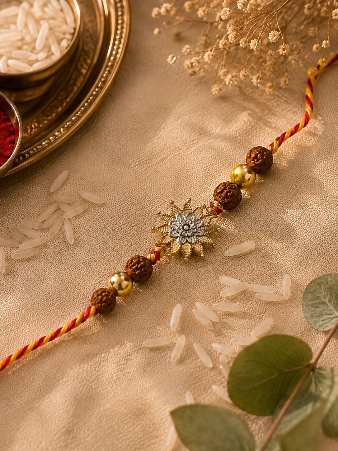 925 Silver Sun Rakhi