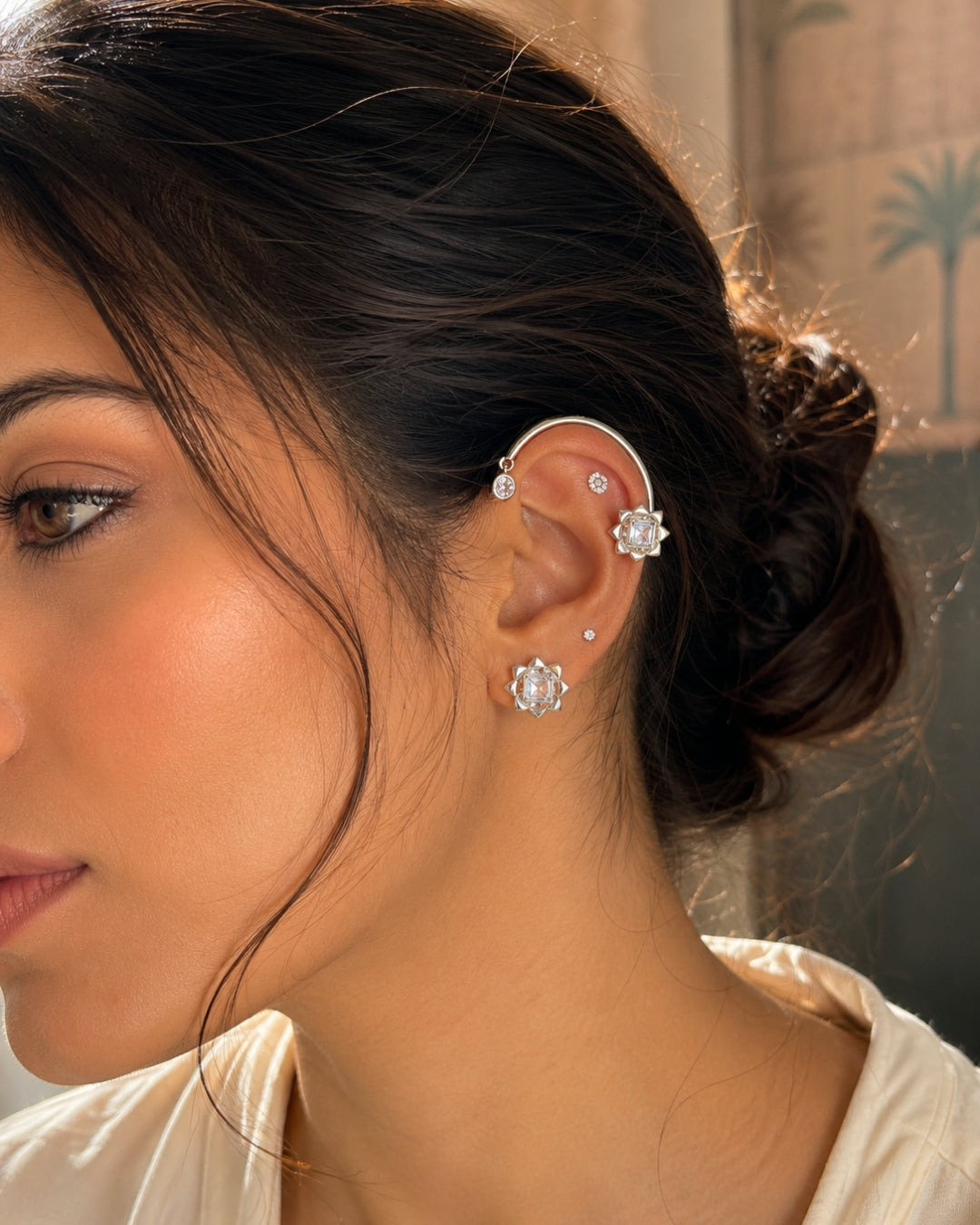 Lotus Star Ear Cuffs