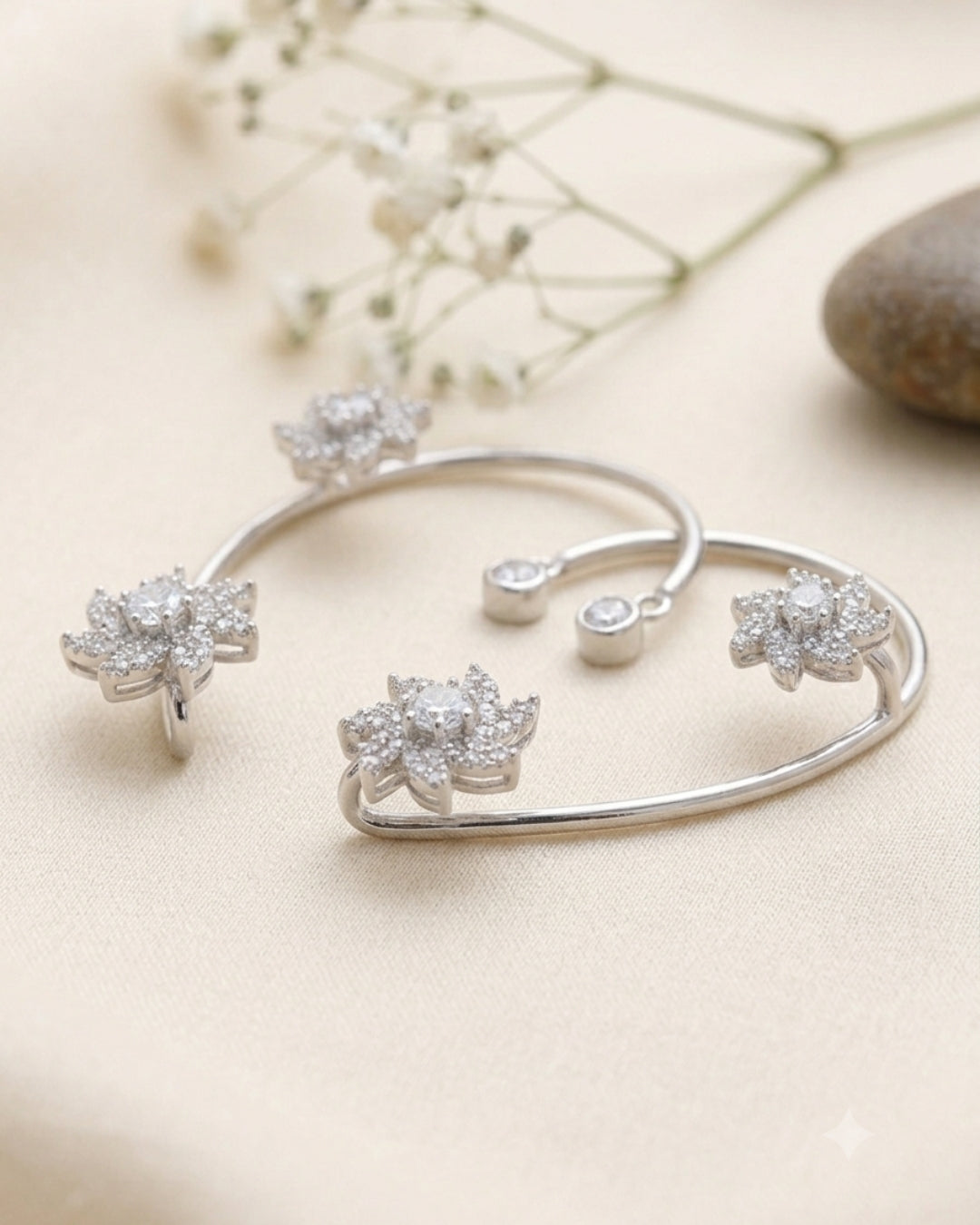 Star Flower Ear Cuffs