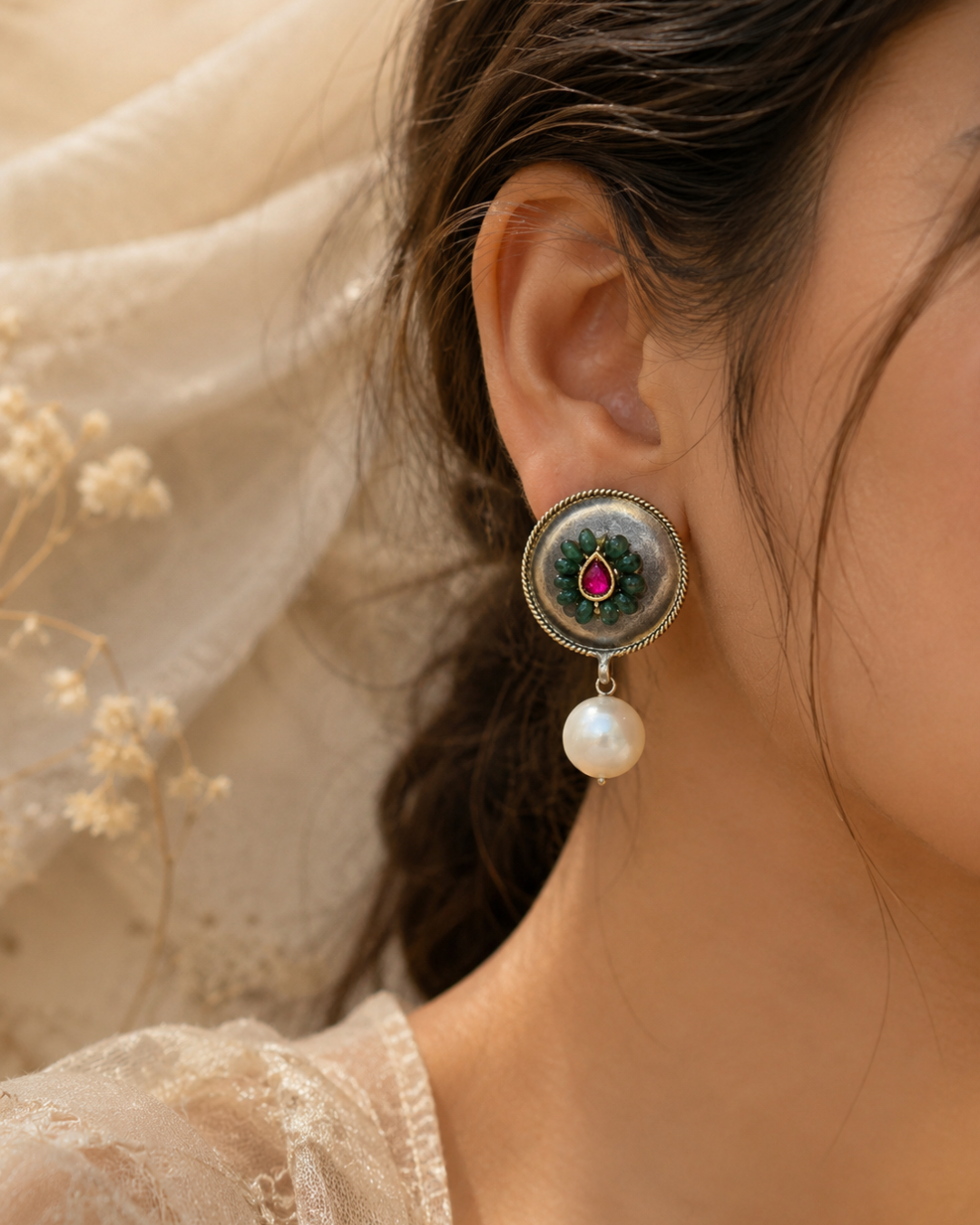 Zarina Pearl Drop Earrings