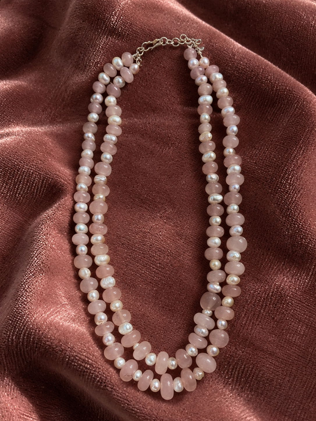 Pearl Rosette Necklace
