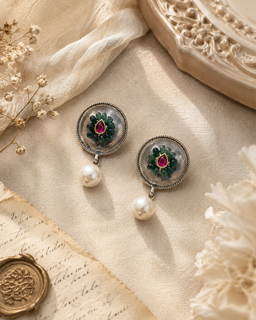 Zarina Pearl Drop Earrings
