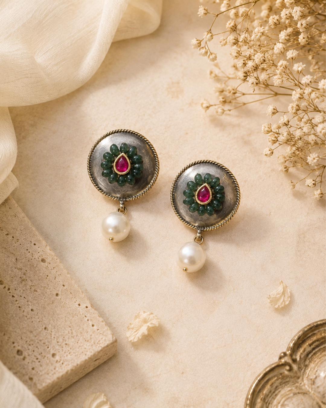 Zarina Pearl Drop Earrings