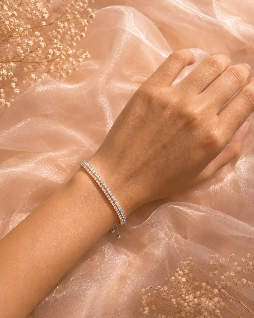 Two-tone Tennis Bracelet