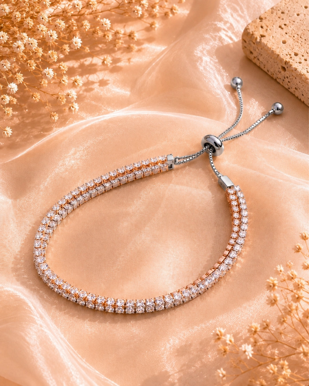 Two-tone Tennis Bracelet