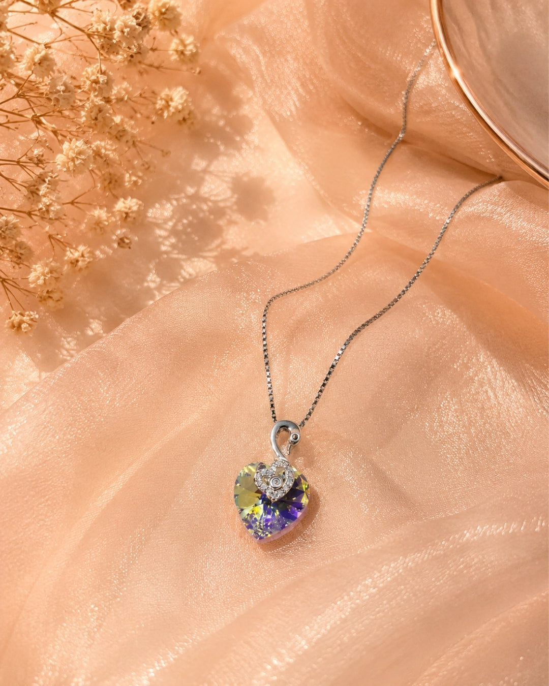 Aurora Heart Pendant