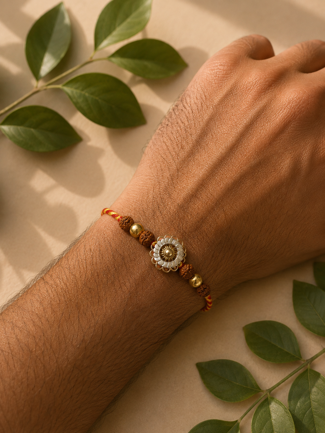 925 Silver Sunflower Rakhi