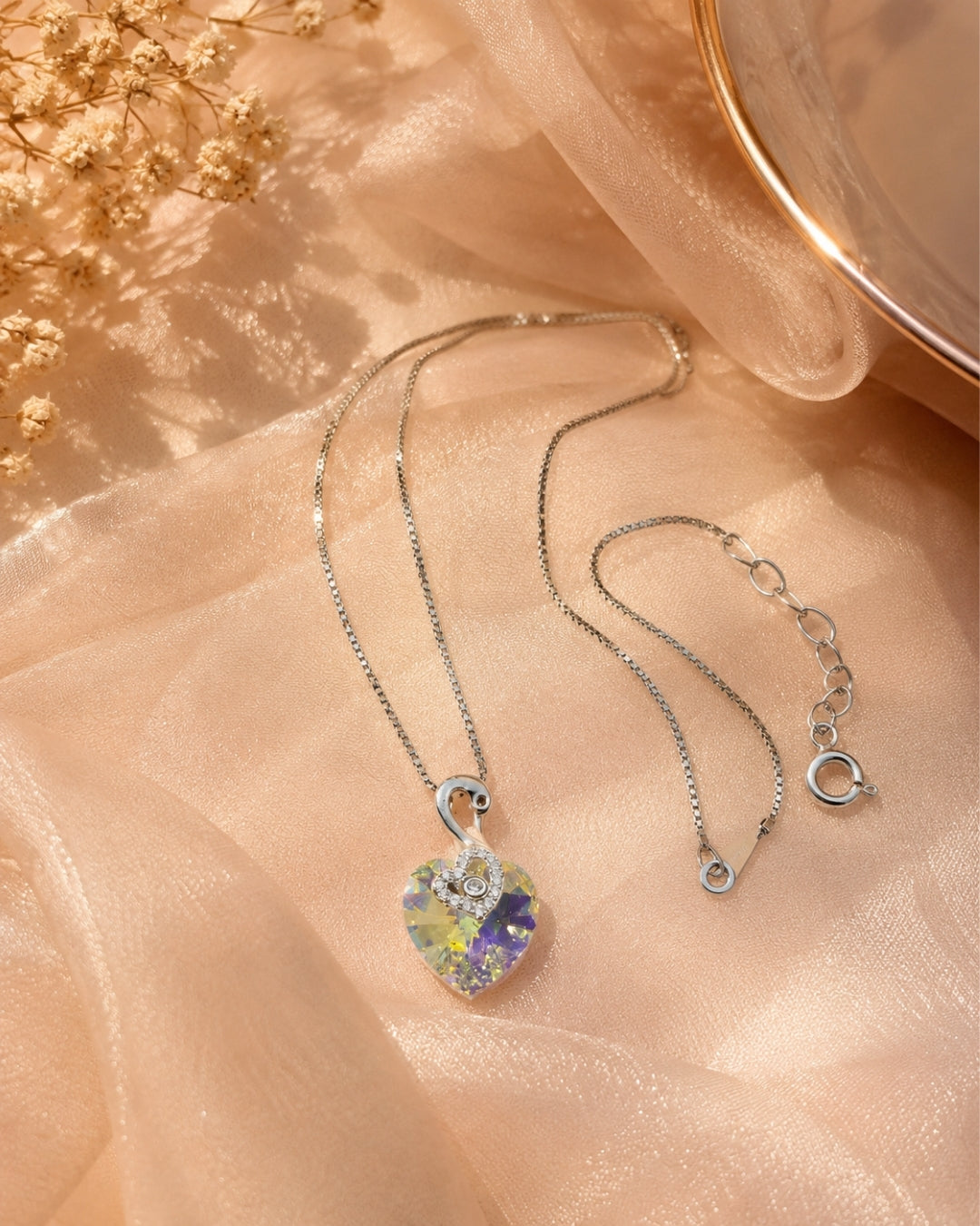 Aurora Heart Pendant