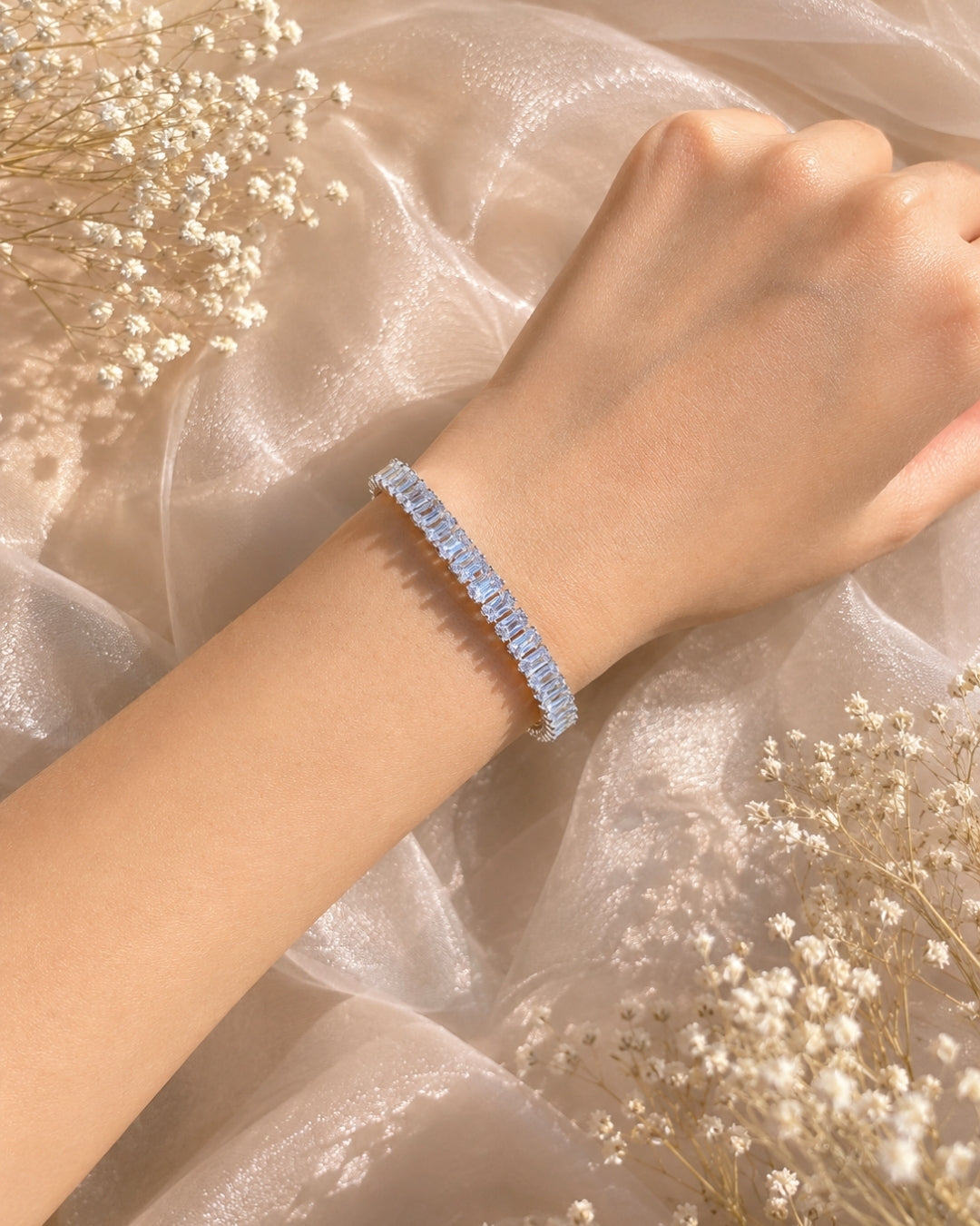 Everglow Baguette Tennis Bracelet