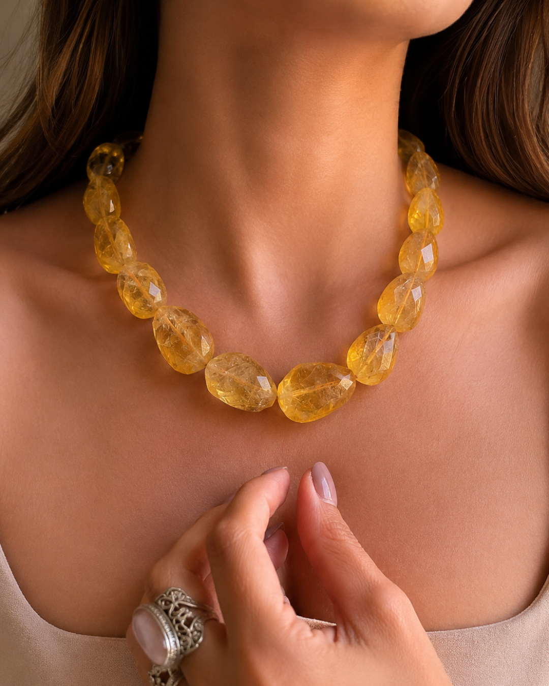 Honey Citrine Necklace