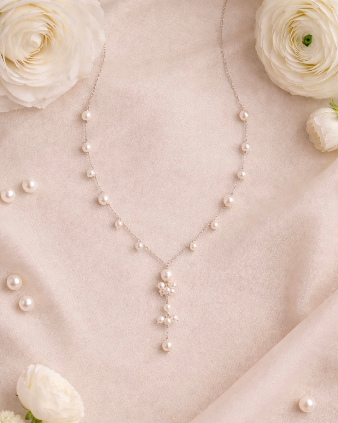 Celeste Pearl Drop Necklace