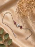 925 Silver Pink Petal Rakhi