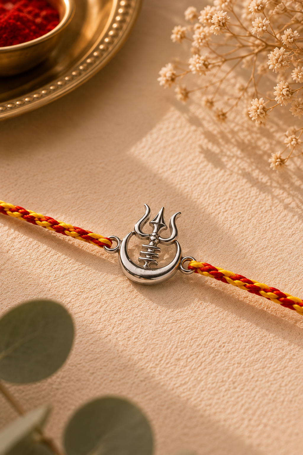 925 Silver Trishul Rakhi