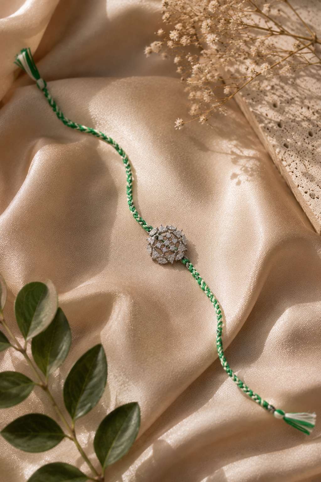 925 Silver Bloom Rakhi
